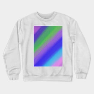 Blue Green Purple Pink Watercolor Painting Digital Art Crewneck Sweatshirt